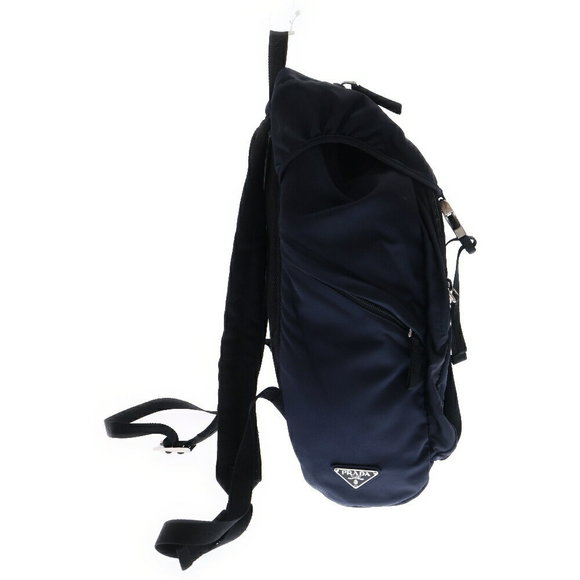 Prada TESSUTO MONTAGN Backpack Navy Blue - Picture 3 of 5
